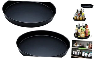10" 2 Pack Lazy Susan, Non-Skid Rotating Metal Turntable Organizer for - Picture 1 of 7