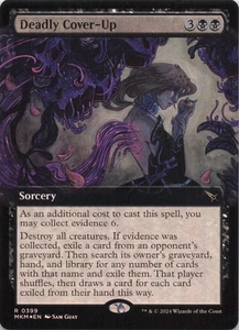 Deadly Cover-Up (Extended Art) Karlov Manor Foil Rare #399 NM MTG - Picture 1 of 2