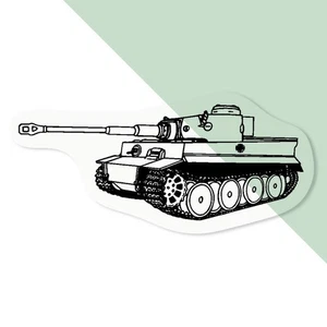 'Tiger Tank' Clear Sticker Decals (DC027436) - Picture 1 of 30
