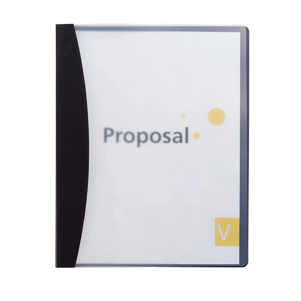 GBC Report Cover with Hidden Swing Clip 黑色 — 第 1/1 张图片