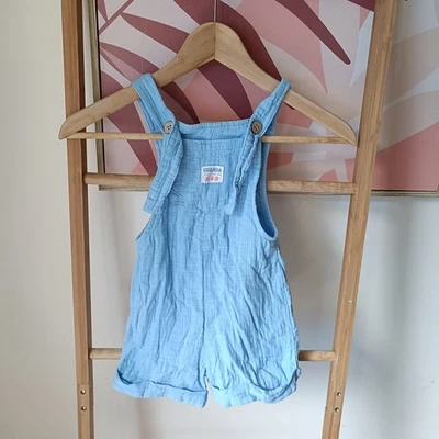 Ghanda Blue Baby Unisex Overalls One Piece Cotton Size 1 - 2 Years Toddler - Image 1 of 4