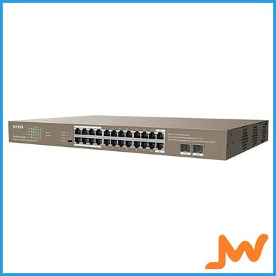 Tenda TEG1126P-24-410W 24GE + 2SFP Ethernet Switch With 24-Port PoE+ - image 1 of 4