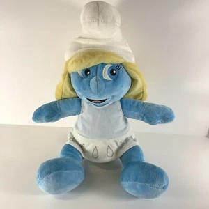 BABW Smurfette Smurf 17" Plush Stuffed Build-A-Bear Workshop w/ White Dress 2011 - Picture 1 of 9