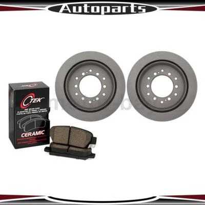 Rear Brake Pads and Rotors For Toyota 4Runner 2019 2018 2017 2016 2015 2014 2010 - Image 1 of 4