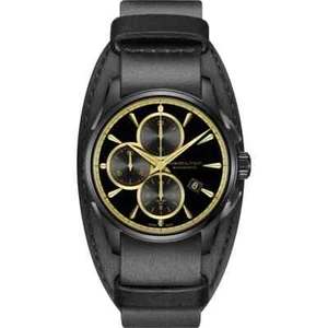 BRAND NEW HAMILTON Jazzmaster Auto Black and Gold Dial Men's Watch-H32506730 - Picture 1 of 6