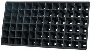 10 Pack 72 Cell SQUARE Plug 10 X 20 Flat Tray Insert Propagation $$ BAY HYDRO $$ - Picture 1 of 8