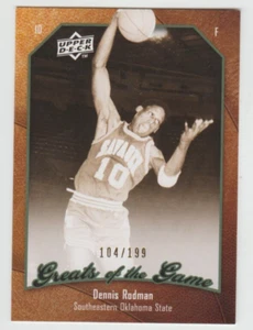 Dennis Rodman 2010 Upper Deck Greats of Game ORO #59 SP Paralelo #104/199 - Imagen 1 de 2