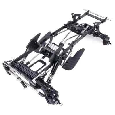 Carbon Fiber LCG Chassis Frame Rails Gearbox Set For 1/10 Axial SCX10 RC Crawler - Image 1 of 4
