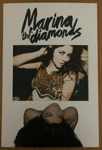 Marina and The Diamonds   *HAND SIGNED*   mounted display  ~  Beckett BAS - Picture 1 of 1