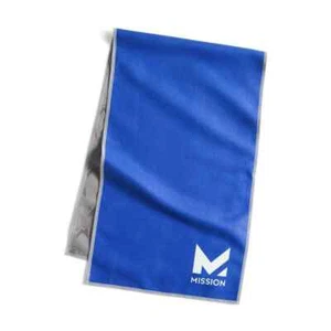 MISSION Hydro Active Max 11 in. x 33 in. Cobalt Blue and Silver Cooling Towel - Picture 1 of 1
