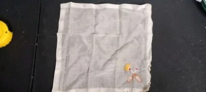 VINTAGE HANKY RACKETS EMBROIDERED MADE IN PORTUGAL STILL HAS ORIGINAL STICKER - Picture 1 of 12