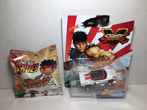 FUNKO Street Fighter Pint Size Heroes Mini-Figure Blind Pack & RYU Hot Wheel Car - Picture 1 of 7