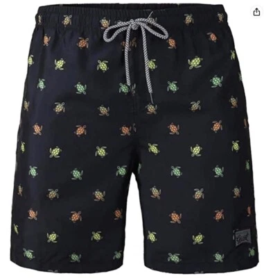 Hermoso Baúl de Natación Gigante Rendimiento Para Hombre, Board Shorts Tortuga PEQUEÑO Foto 1 de 4