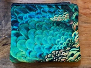 elliot nyc Peacock Canvas Makeup Bag - Picture 1 of 3