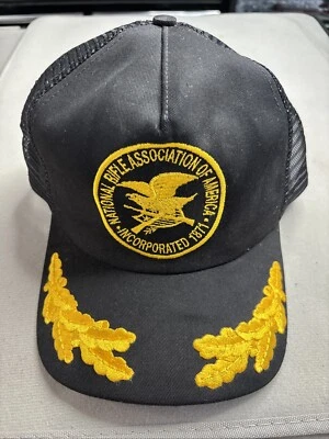 Gorra Snapback Trucker Vintage Asociación Nacional de Rifles NRA Hoja de Oro EE. UU./NUEVA Foto 1 de 4