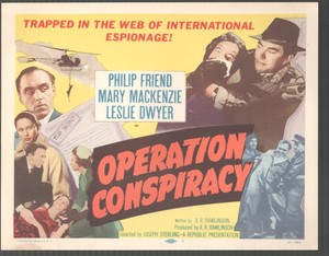 Operation Conspiracy 11"x14" Lobby Card #! Philip Friend Mary Mackenzie Thriller