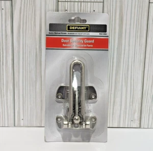Defiant Door Security Guard Satin Nickel Finish 552 856 Swing Bar Latch - NEW - Picture 1 of 2