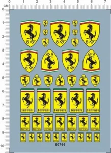 Decals FERRARI for different scales model kits 60766 - Picture 1 of 1