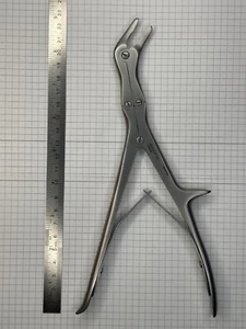 NEU HOHLMEISSELZANGE ECHLIN Aesculap FO522R seitwärts gewinkelt Maul:11x2,5mm 23 - Bild 1 von 5