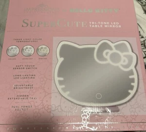 Hello Kitty Impressions Vanity Table Mirror LED *Brand New* SANRIO