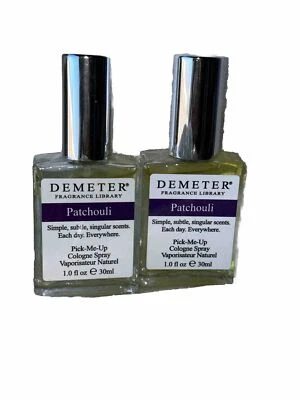 Demeter PATCHOULI Pick Me Up Colonia Spray (2) 1.0fl.oz De colección Nuevo Sin Caja Foto 1 de 4