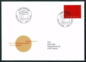 SE65 SWITZERLAND 2003 Cover Book fair, Geneve special cancel - Picture 1 of 1
