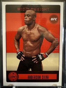 2023 Panini Chronicles UFC Legacy Red Parallel Card of Anderson Silva #196/199!!