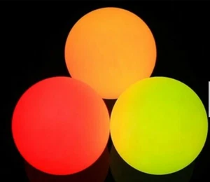 4x LED 70MM Juggling Ball By Oddballs Rechargeable - Contact Light Up glow set - Picture 1 of 1