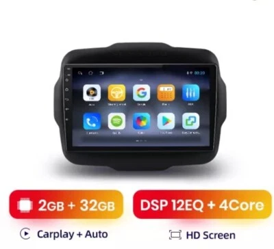 RADIO 9" PER JEEP RENEGADE 2/32 CARPLAY NAVIGATORE GPS BLUETOOTH ANDROID WI-FI  - Immagine 1 di 4