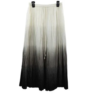 White House Black Market Ombré Silk Maxi Skirt Sz Medium WHBM Boho Witchy - Picture 1 of 6
