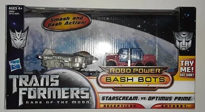 NUEVO Transformers Robo Power Bash Bots Starscream vs Optimus Prime NUEVO EN CAJA SELLADO Foto 1 de 4