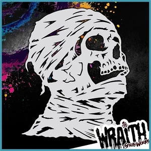Mummy #1 - Reusable Airbrush Stencil Template - Picture 1 of 4