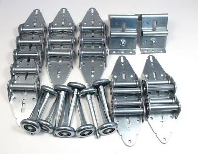 Kit de ajuste de dobradiça e rolo para porta de garagem para 10'x10' ou 12'x10' - 11 Ga. Dobradiças - Imagem 1 de 4