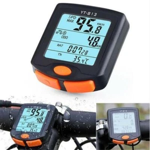 Waterproof Cycling Bike Bicycle Wired Cycle Computer Odometer Speedometer Y-813 - Picture 1 of 1