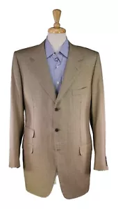 Brioni Gold/Brown/Blue Houndstooth Wool-Silk 3-Btn Sportcoat Blazer 42XL - Picture 1 of 11