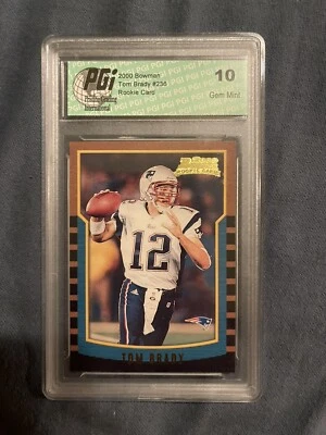 Bowman 2000 - #236 Tom Brady (RC) PGi gema como nuevo 10 Foto 1 de 2