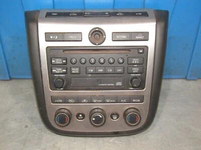 2003-2007 Nissan Murano 3.5L OEM radio & climate control switch face plate 05 06 - Image 1 of 3