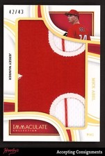 2023 Immaculate Collection Jumbo Mick Abel PHILLIES JERSEY NUMBER PATCH 42/43