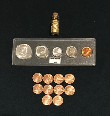 1959-P  Choice BU  Philadelphia Mint Year Set .LQQK! . Plus Bonus Cover