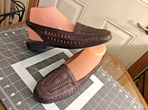 CC Hughes Nina Sandle/Shoe Brown Open Back w/Strap 845321 -8M - Picture 1 of 17