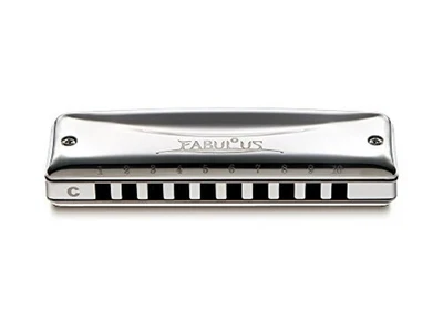 SUZUKI 10 holes Harmonica Fabulous series F-20JC w/Tracking# New Japan - Image 1 of 4