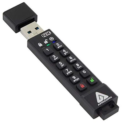 Apricon Aegis Secure Key 3NX: Software-Free 256-Bit AES XTS Encrypted USB 3.1 - Image 1 of 4