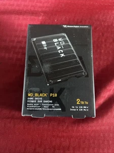 Western Digital 2TB P10 WD_BLACK Game Drive Portable External Hard Drive HDD NEW - Picture 1 of 2