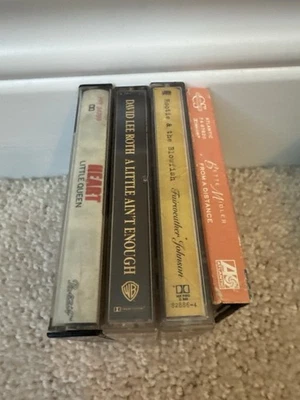 Classic Rock Pop Cassette Lot Heart David Lee Roth Hootie Bette Midler Foto 1 de 2