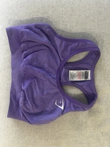Purple Gymshark Sports Bra, Size Xs In Perfect Condition And Worn Once - Picture 1 of 4