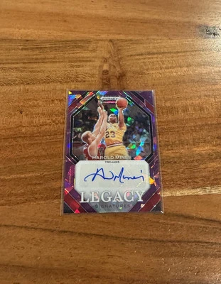 Harold “Baby Jordan” Miner 2024 Panini Draft Purple Ice Prizm /99 Auto NRMT+ USC - Image 1 of 2