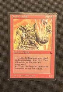 Goblin Wizard - The Dark - Magic The Gathering - Heavy Play / Damaged - MTG - Picture 1 of 10