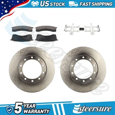 Front Automotive Disc Brake Rotors Brake Pads Kit for 2004-2009 Chevrolet T7500 - Image 1 of 4