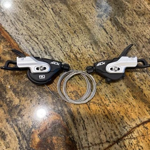 Shimano SLX Shifters SL-M670 10s Dyna-Sys Shift 2x10 Speed - Picture 1 of 4