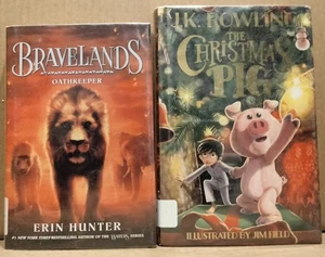 Bravelands byErin Hunter & The Christmas Pig byJK Rowling  PB - Picture 1 of 15